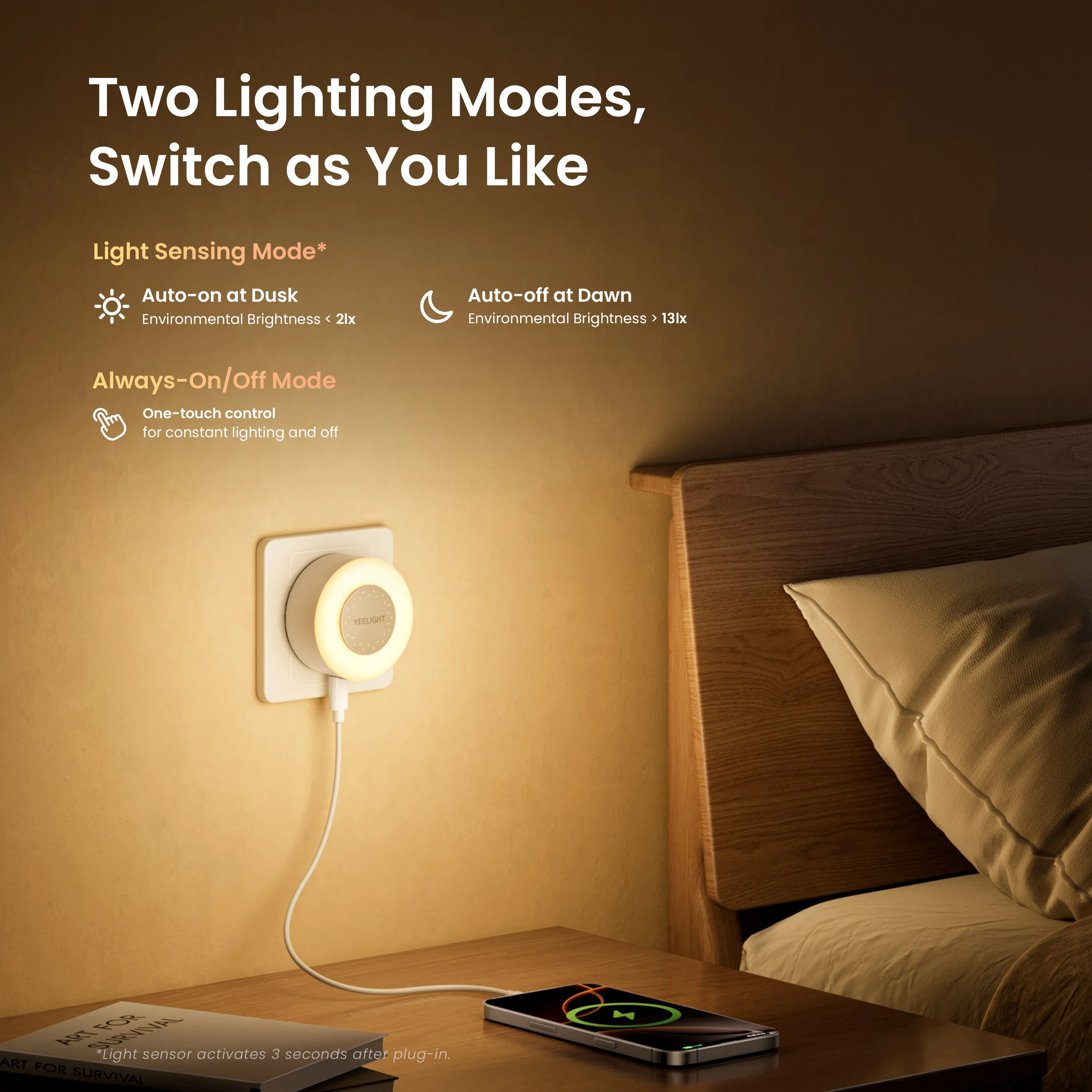 Yeelight 2-in-1 Lighting & Charging Sensor Nightlight - Image 7