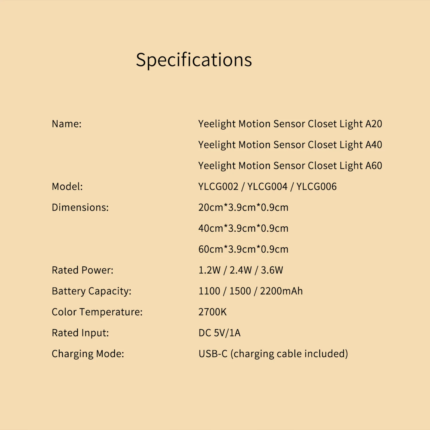 Yeelight Motion Sensor Closet Light Silver YLCG004 - Image 6