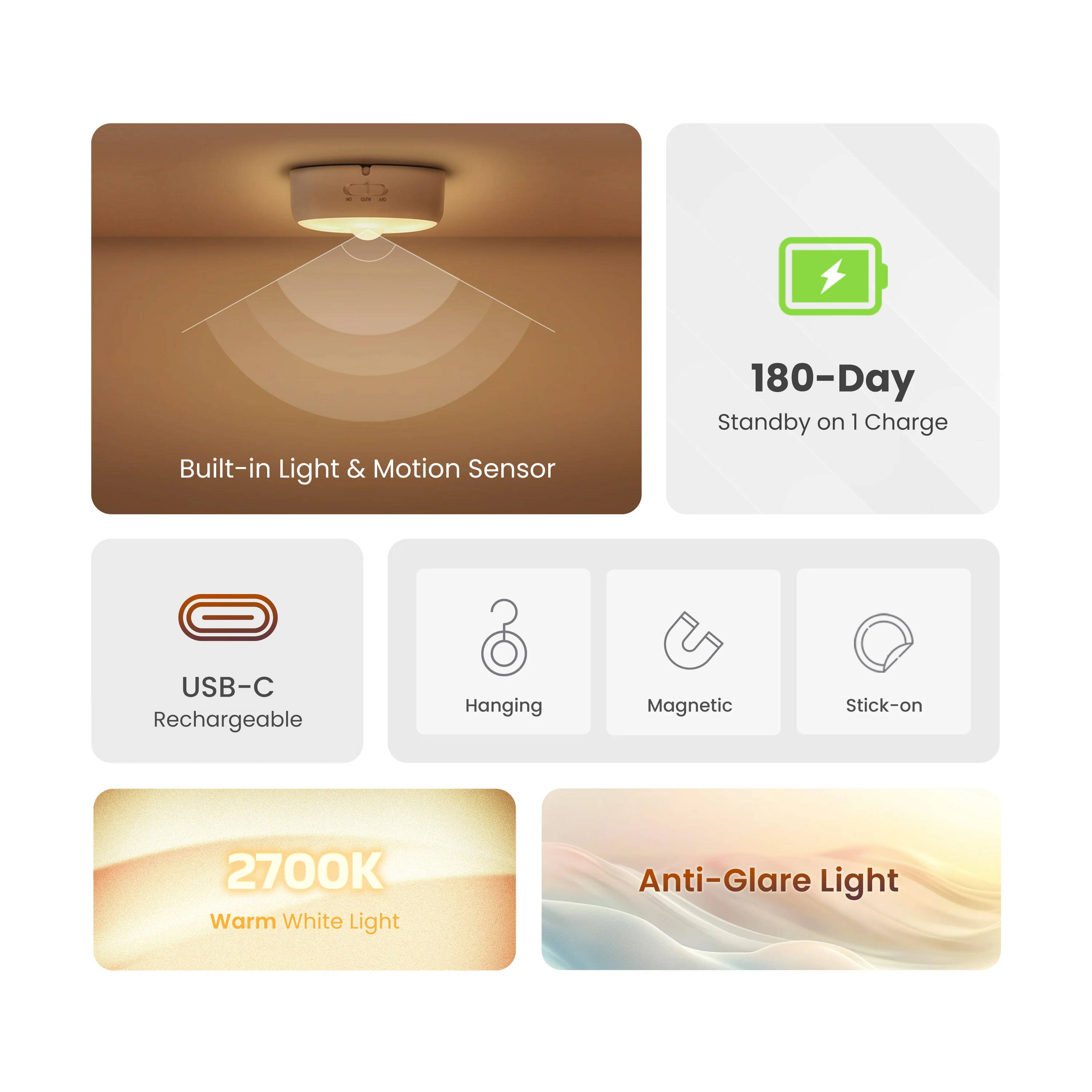 Yeelight Rechargeable Sensor Nightlight Polaris - Image 3