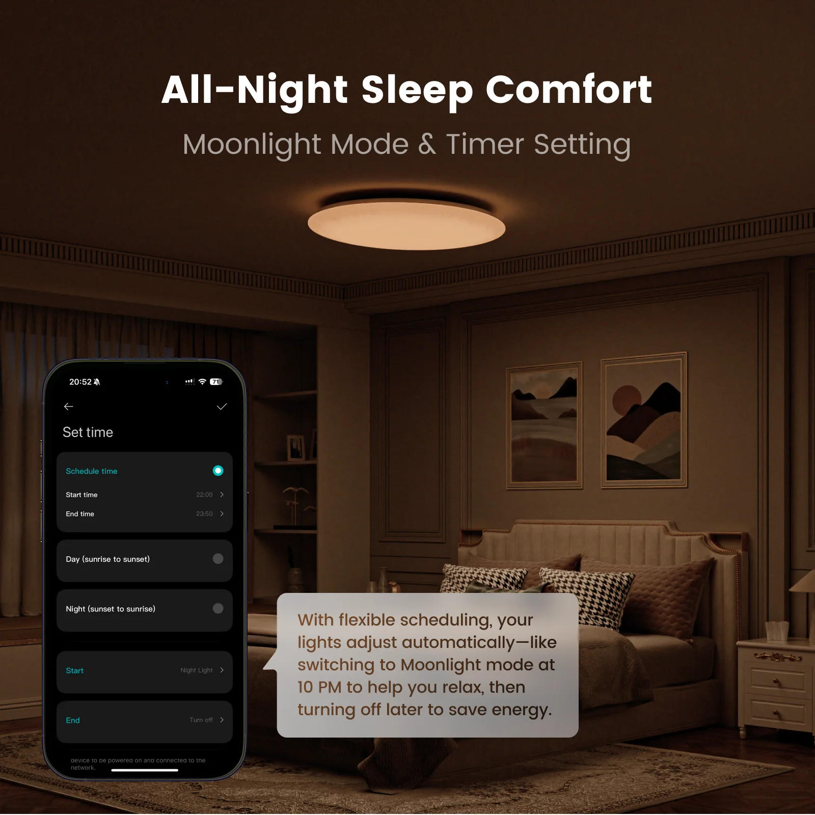 Yeelight RGB LED Smart Ceiling Light Arwen D - European Version - Image 10