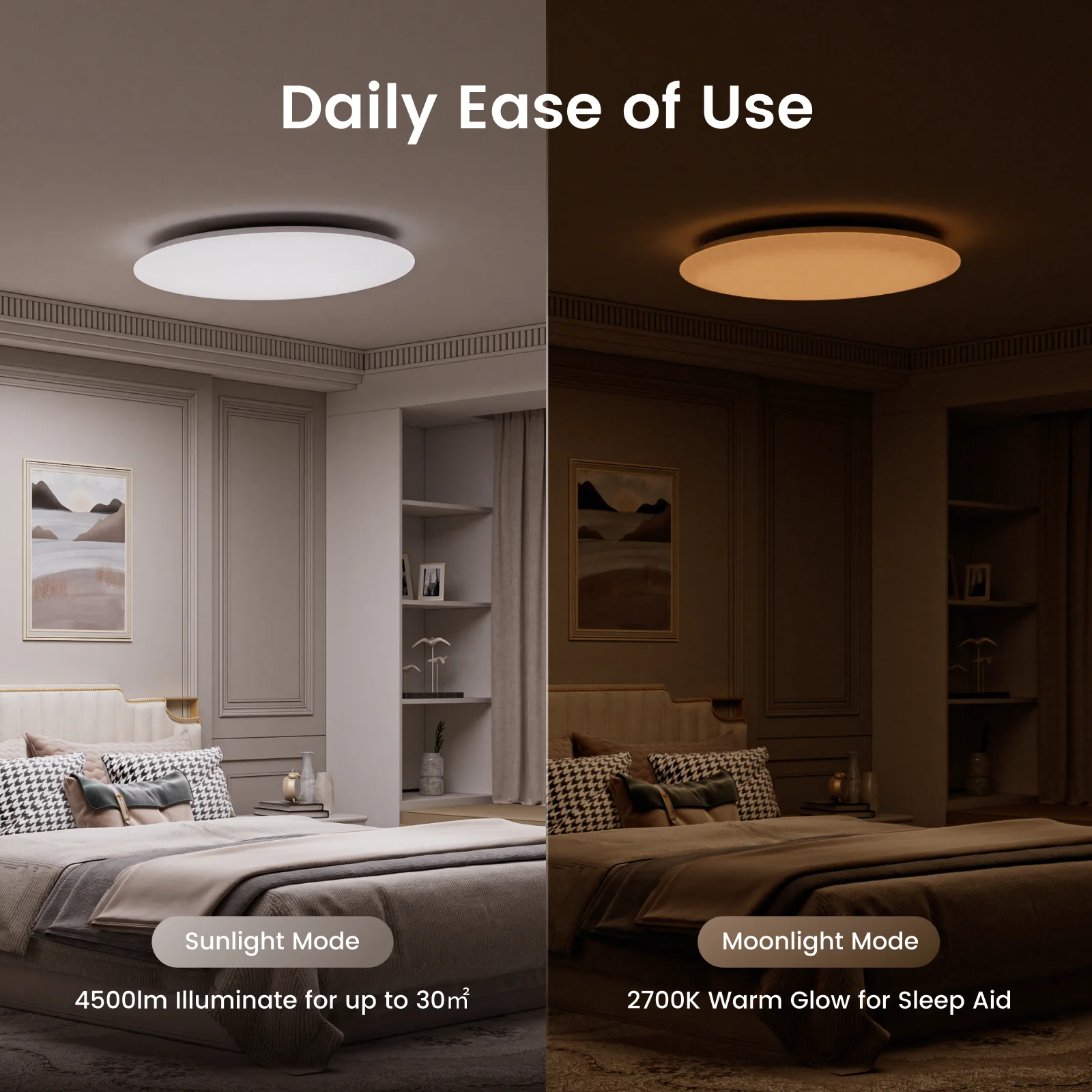 Yeelight RGB LED Smart Ceiling Light Arwen D - European Version - Image 6