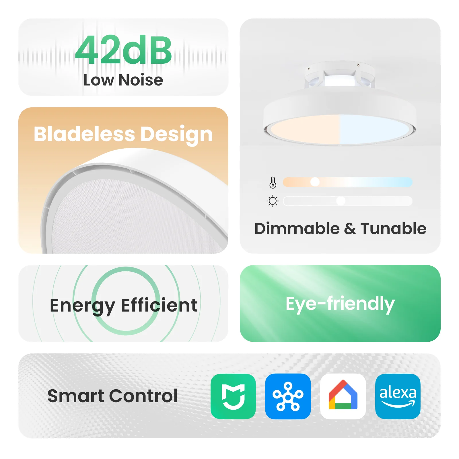 Yeelight Smart Ceiling Light with Fan - Image 3