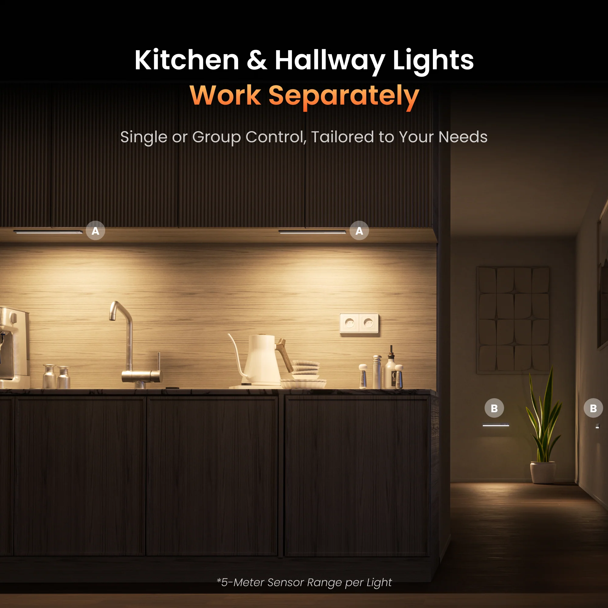 Yeelight Ultra-Thin Intelligent Linkage Under Cabinet Light (2 Pack) - Image 5