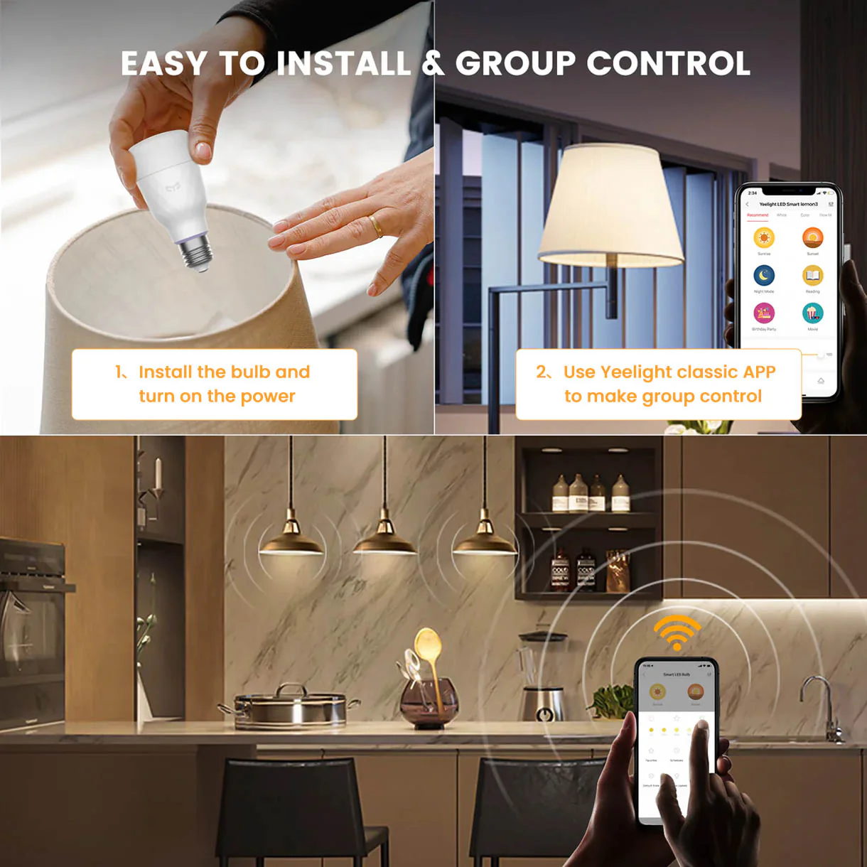 Yeelight Smart Dimmable Bulb W3- 4pack - Image 4